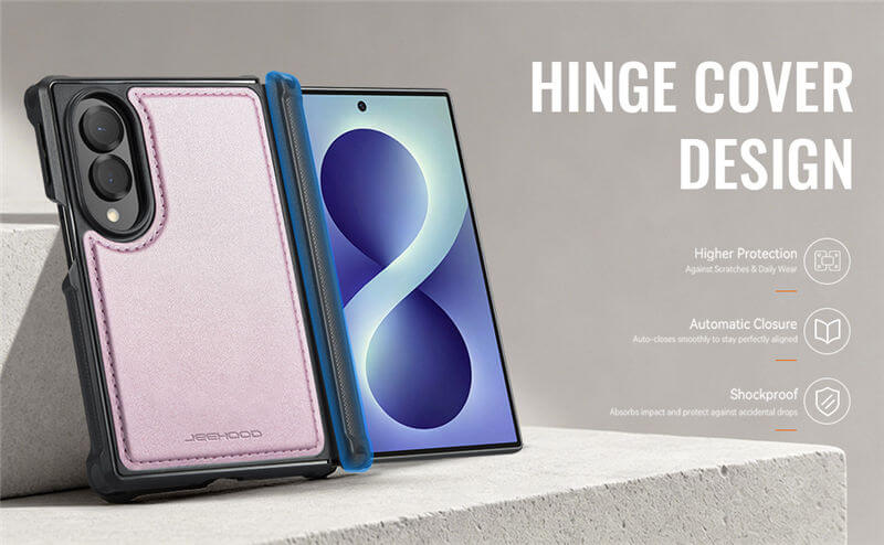 JEEHOOD Samsung Galaxy Z Fold8 Magnetic Leather Case