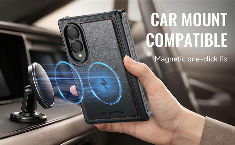 JEEHOOD Samsung Galaxy Z Fold8 Magnetic Leather Case
