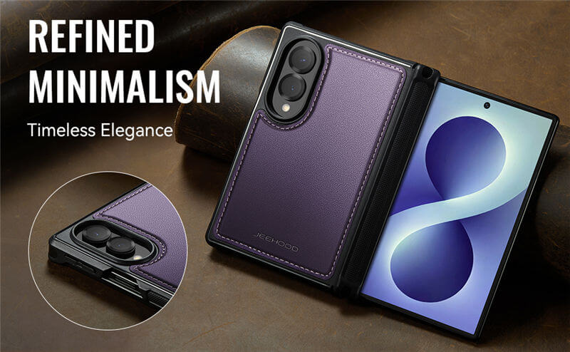 JEEHOOD Samsung Galaxy Z Fold8 Magnetic Leather Case